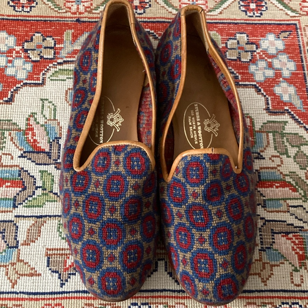 Stubbs & Wootton Needlepoint Flats Women’s 6